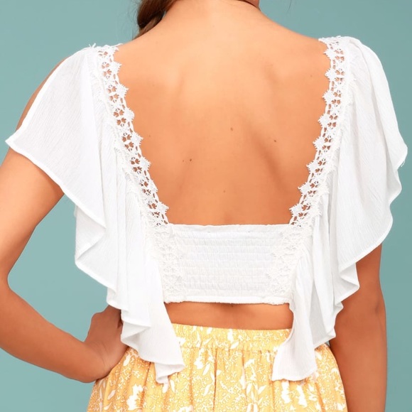 Lulus lace crop top - Picture 3 of 4